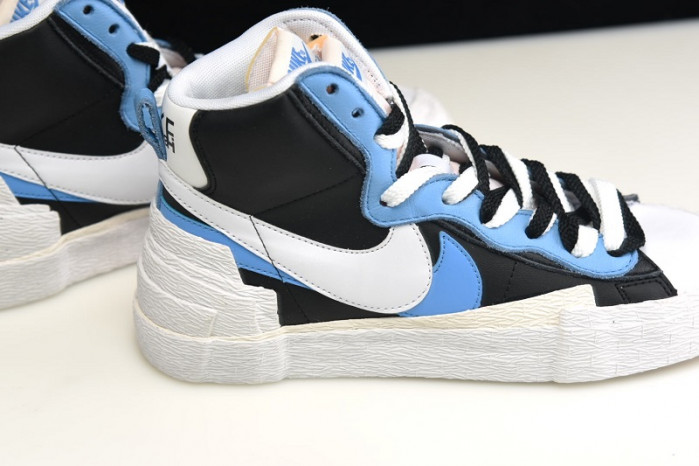 nike blazer high sacai white black legend blue - bv0072-001