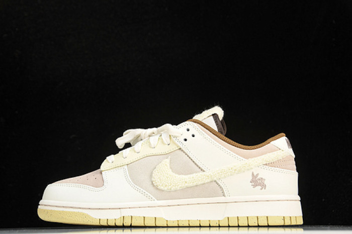 nike dunk low year of the rabbit brown fd4203-211