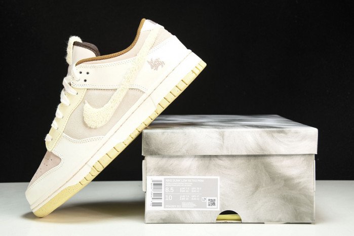 nike dunk low year of the rabbit brown fd4203-211