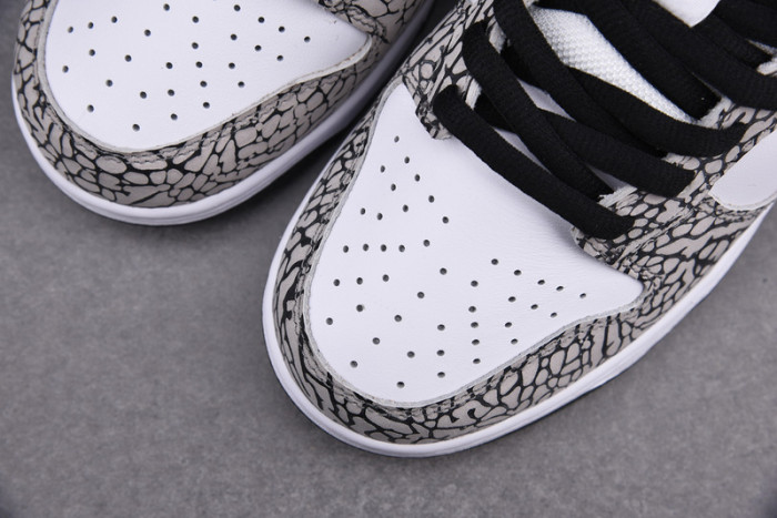 nike dunk sb low s*upre*me white cement - 304292-001