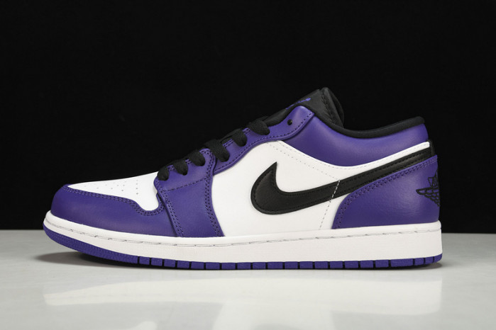 jordan 1 low court purple white - 553558-500