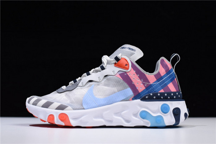parra x nike react element 87 white/multi-color aq3057-100
