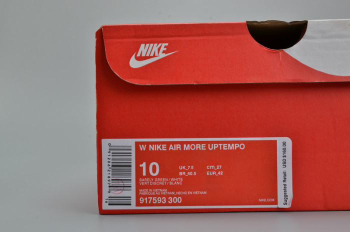 nike air more uptempo “barely green” mens 917593-300