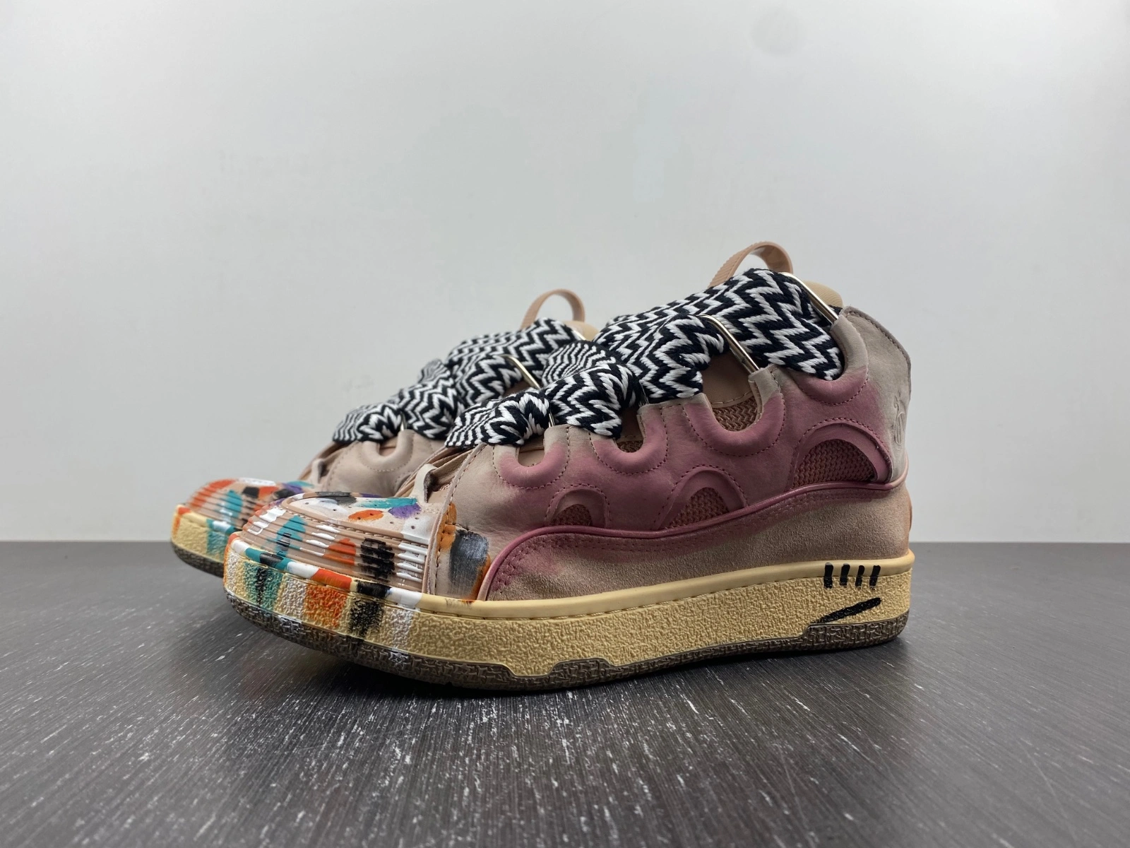 Lanvon Leather Curb Gallery Dept. Pale Pink Multi FW-SKDK02-DRGD-P22B5S MoistureWicking 853