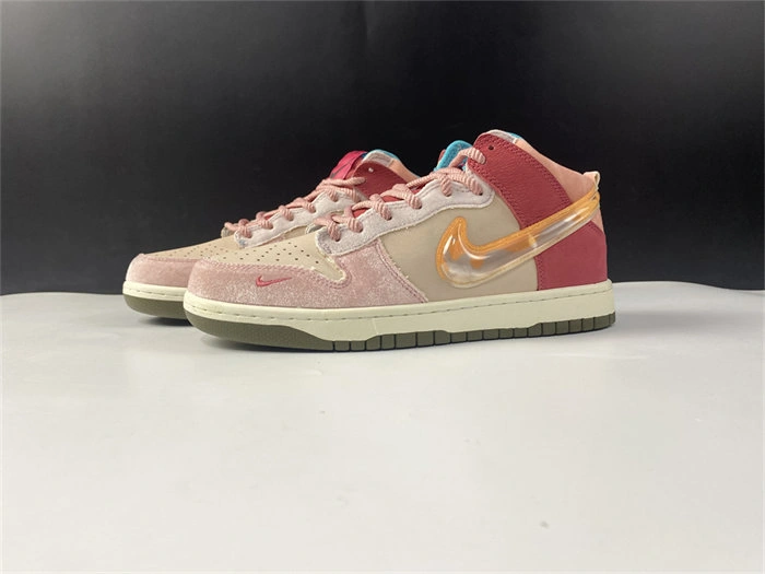 Nike Dunk Mid Social Status Free Lunch Strawberry Milk DJ1173- Packable 4864