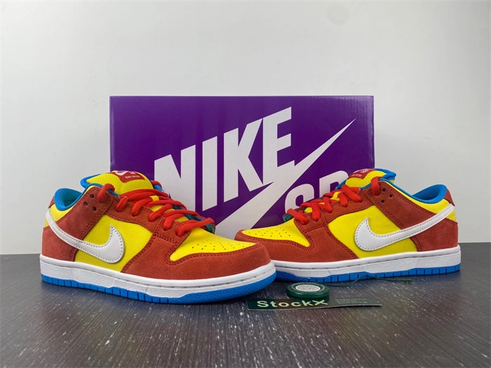 Stylish Nike SB Dunk Low Pro Bart Simpson BQ6817- 4844