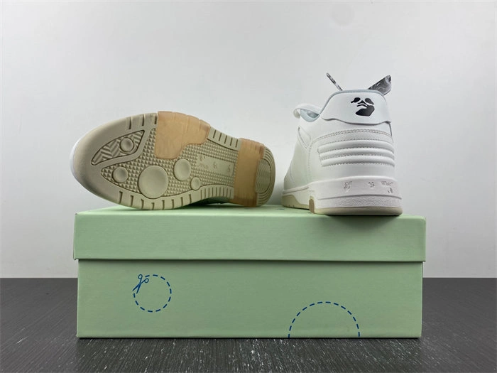 OFF-WHITE Out Of Office OOO Low Tops For Walking White Black OMIA189R21LEA EyeCatching 3125